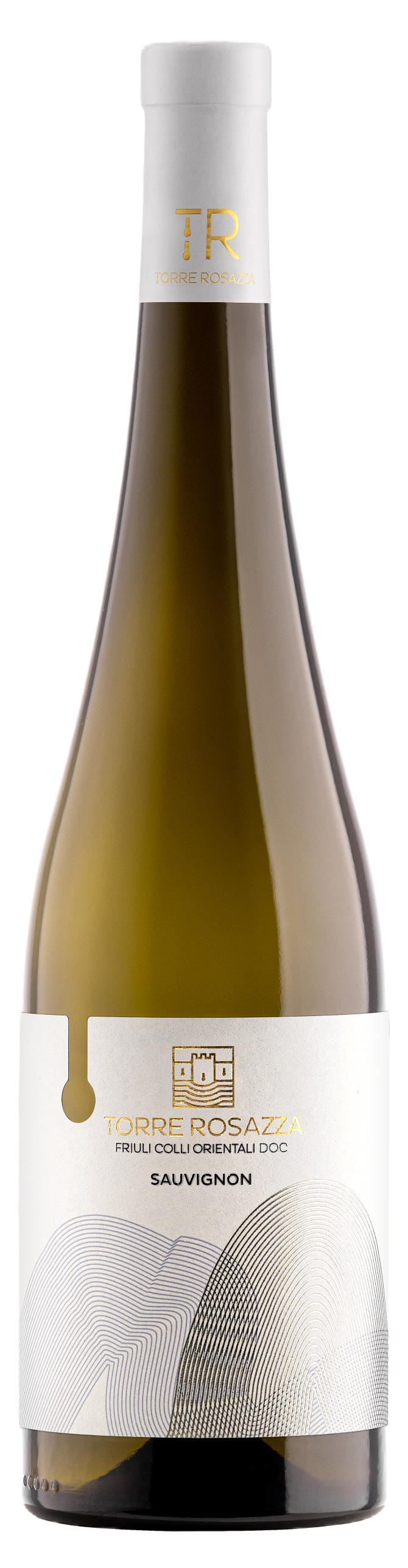 Sauvignon bottiglia etichetta bianca